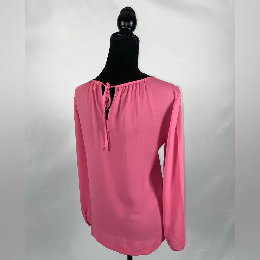 J.Crew Pink Sheer Blouse Top Size 8 J by J.Crew